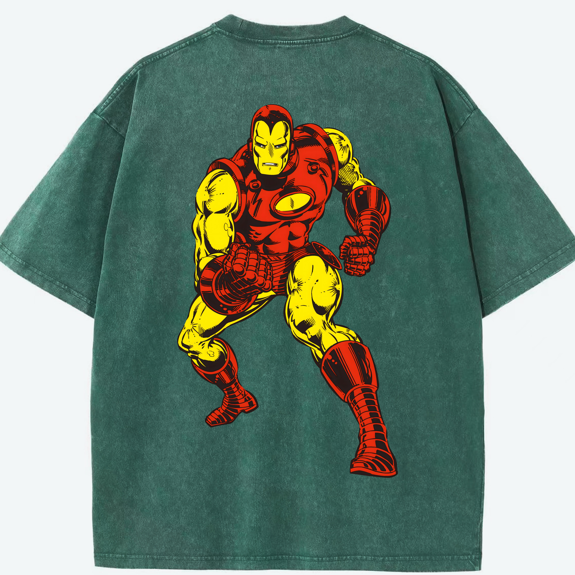 （画像用） アベンジャーズ The Avengers 綿100% ヴィンテージ風 半袖Tシャツ（背面プリント）